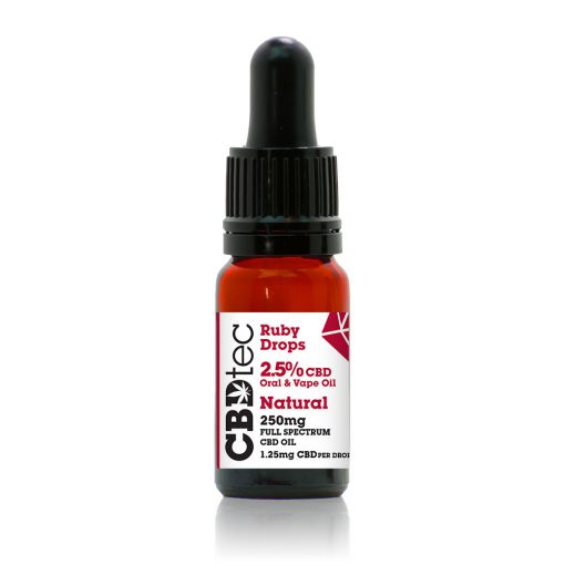 2.5% ruby natural cbd drops